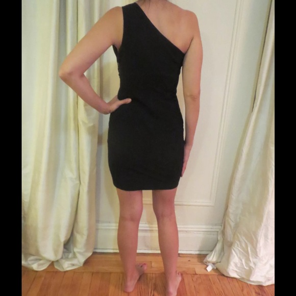 CYNTHIA STEFFE Black Wool lycra One shoulder - Picture 8 of 8