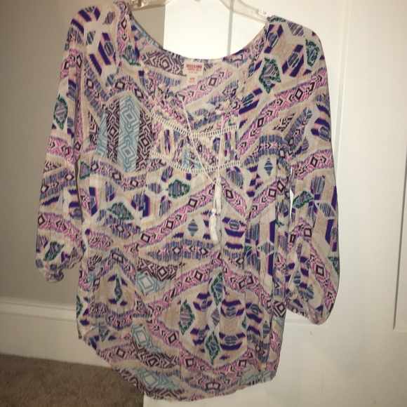 Aztec Printed Blouse