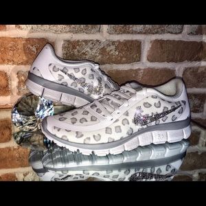 Custom-made Nike's with Swarovski Crystals