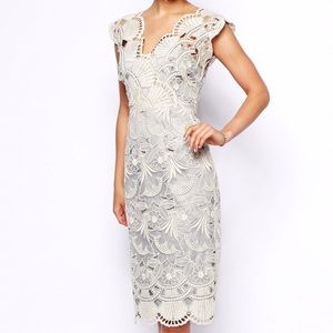 asos brand lace overlay dress