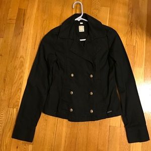 ROXY black denim blazer