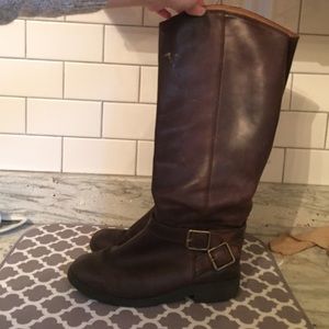 Lucky leather riding boots