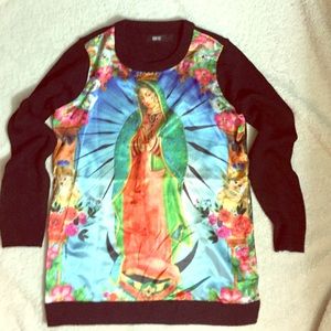 NWOT Iron❤️Fist Virgin Mary Sweater