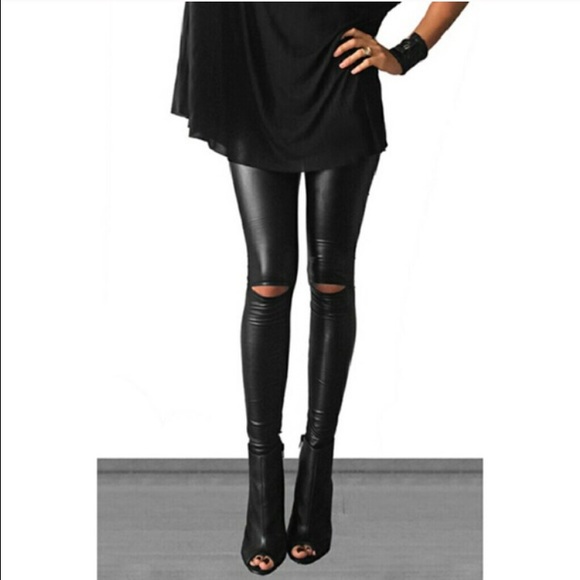 Faux Leather Leggings (Last one left) - Picture 3 of 3