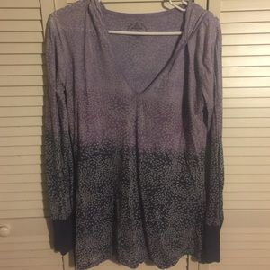 Prana hooded top. Size XL. Ombré purple