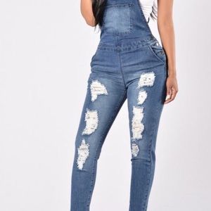 Denim Jean Overalls
