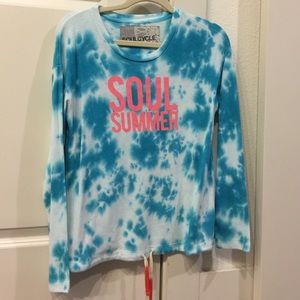 Tie dye SoulCycle soul summer sweatshirt with tie
