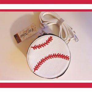 NWT Baseball cross-body with detachable strap