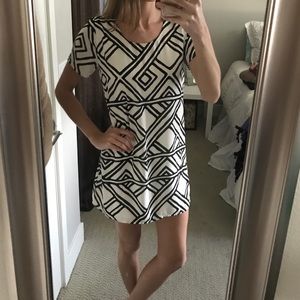 Black & White Patterned Dress