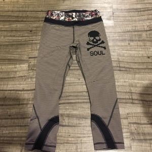 SoulCycle X lululemon cropped tights