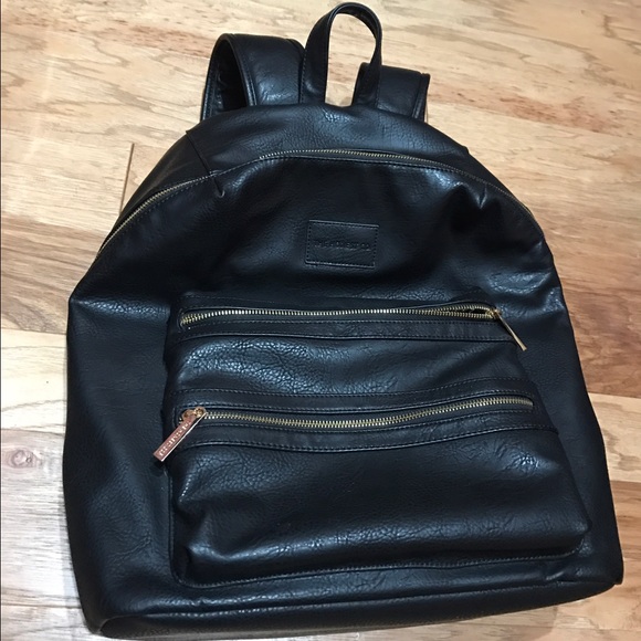 The Honest Co leather diaper bag