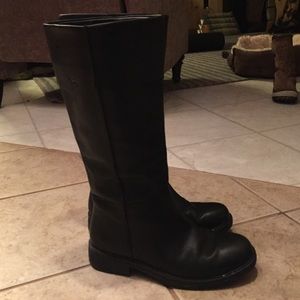 Black leather Camper boots