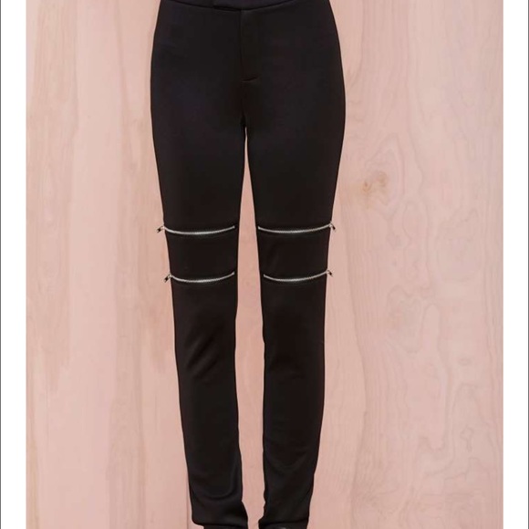 Nasty gal - zip it trousers - size medium