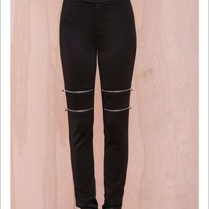 Nasty gal - zip it trousers - size medium