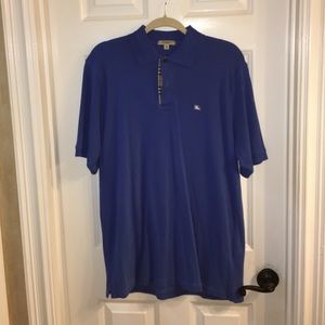 Purple Burberry polo