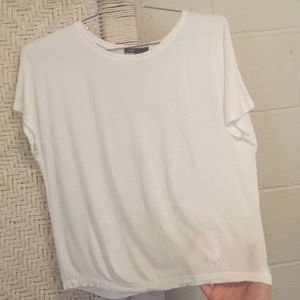 Vince white T-shirt blouse size S. Cropped effect