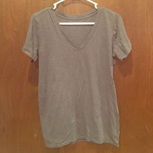 Gray Arizona jeans co. V-neck shirt