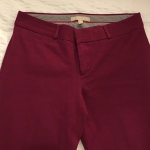 Cranberry Banana Republic Work Trousers