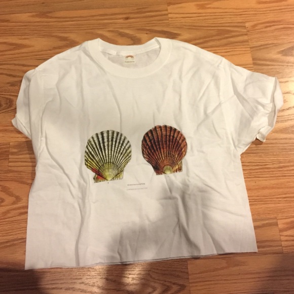 Hideaway swimwear crop oversized t shirt