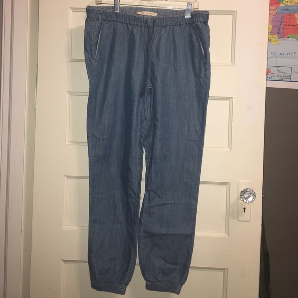 Denim joggers