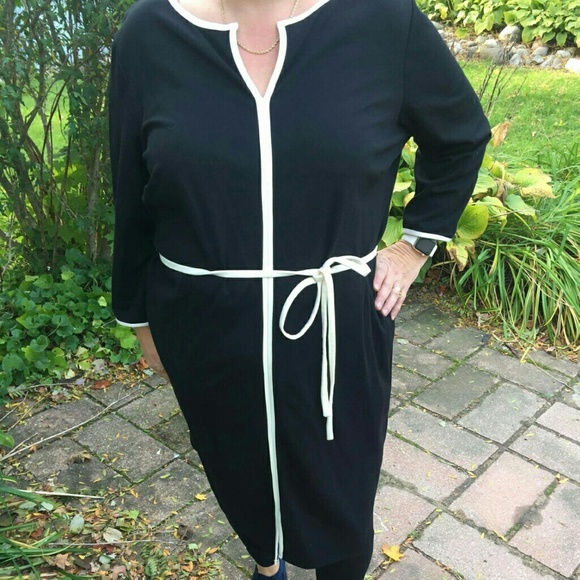 Talbots Black Dress.  Worn 1 Time. Size 22W