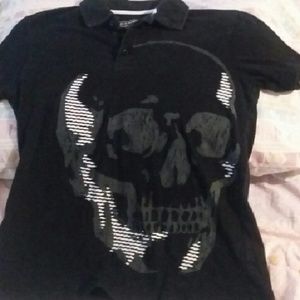 Old Navy Boys Skeleton Polo Style Shirt