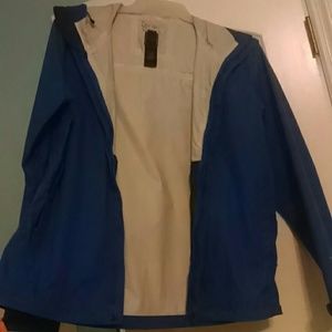 Dark Blue North Face Rain Jacket
