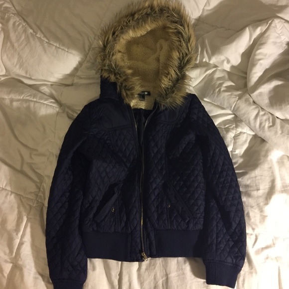 Blue winter jacket
