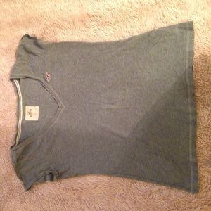 Grey large Hollister t-shirt