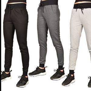 (Juniors) solid joggers with ribbed trim