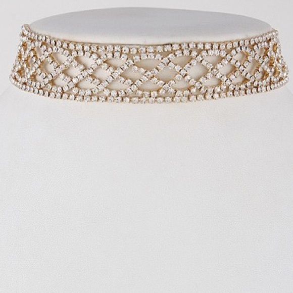 ❗️LAST ONE ❗️Diamond Choker Necklace - Picture 1 of 3