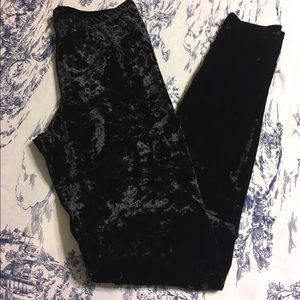 Vera Wang Velvet Leggings Size Small