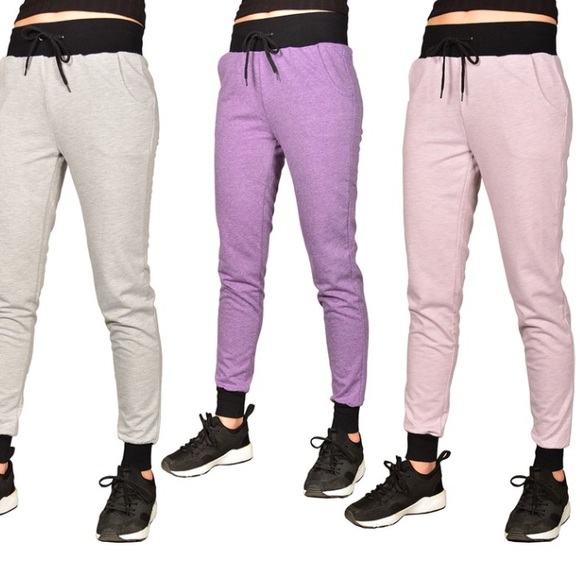 (Juniors) Solid joggers with ribbed trim - Picture 2 of 2