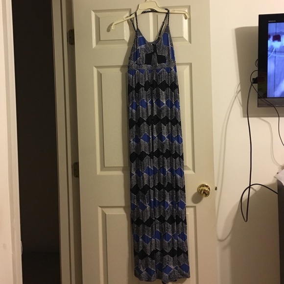 Navy blue maxi dress from The Loft