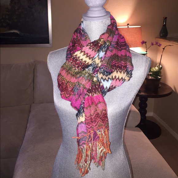 Gorgeous multi-colored boho scarf by Anthropologie