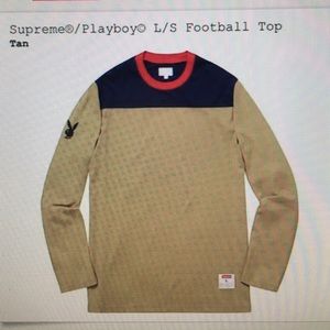 Medium supreme x playboy longsleeve football tan