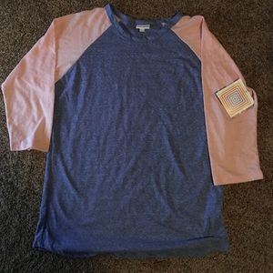 Lularoe Randy- light blue and pink