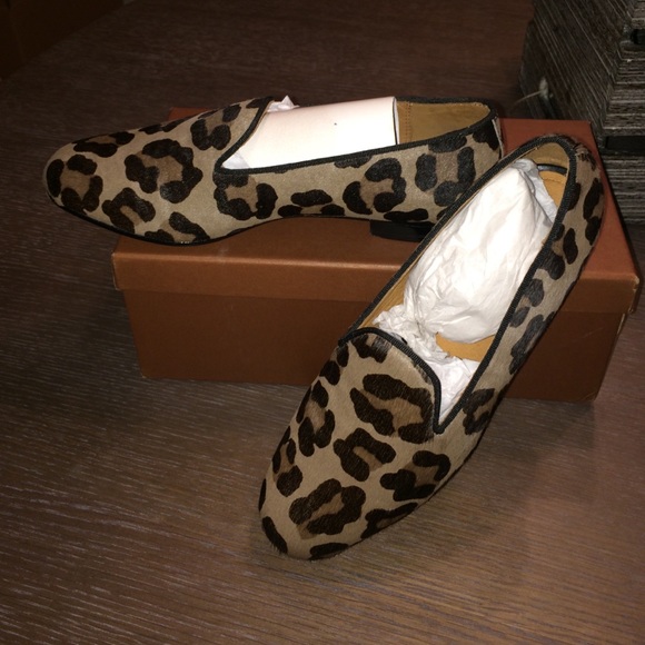 Coach Estelle ocelot pen hair calf loaders