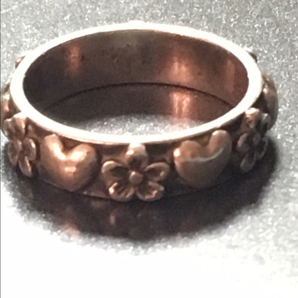 James Avery Sterling Silver Flower Heart Ring