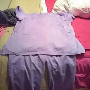 Purple scrub set