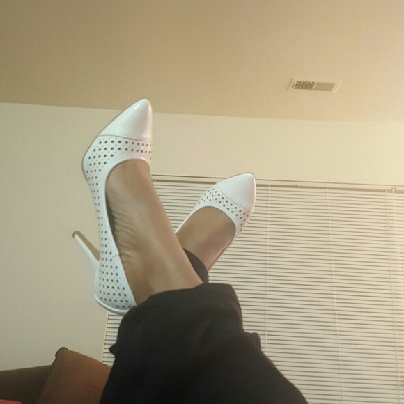 All White Pumps