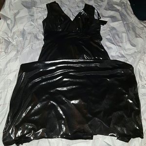 metallic dress