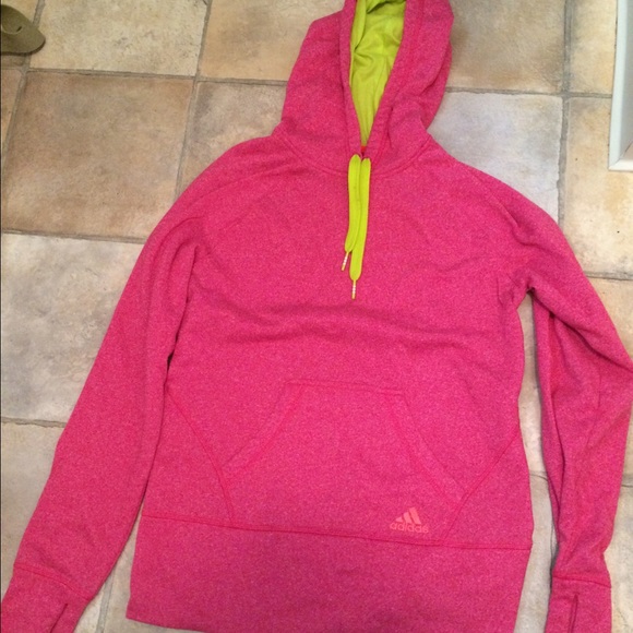 Adidas ultimate hoodie pink medium sweatshirt