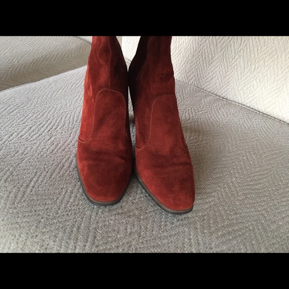 💎SOLD💎Vintage Woodstock gogo rust red knee boots - Picture 4 of 5