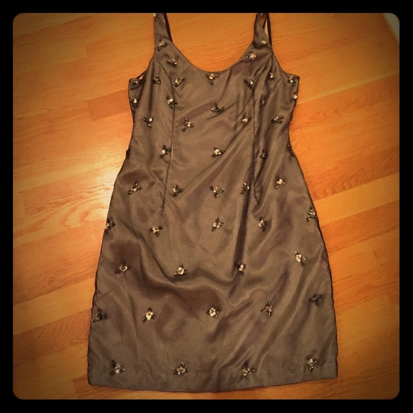 Platinum Sequin Cocktail Dress