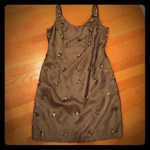 Platinum Sequin Cocktail Dress