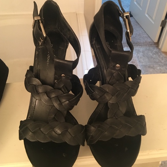 BCBGeneration Shoes - Authentic BCBG generation platform wedge withstrap