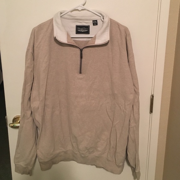 Cream Straight Down pullover sweater