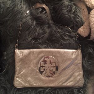 Silver Tory Burch bag