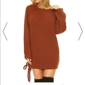 Olive "All Laced In" Sweater/Tunic